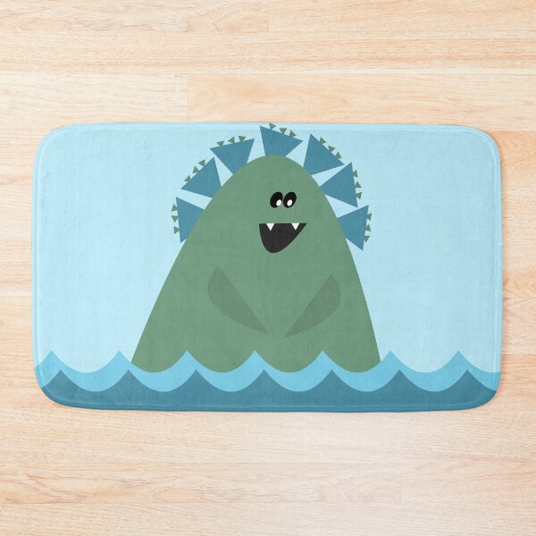 Item preview, Cute Sea Monster Cartoon for Kids in Blue and Green designed and sold by kierkegaard.