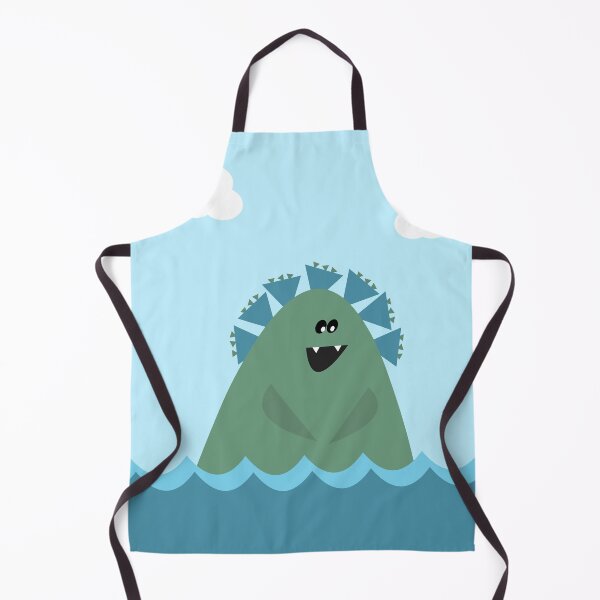 Item preview, Cute Sea Monster Cartoon for Kids in Blue and Green designed and sold by kierkegaard.