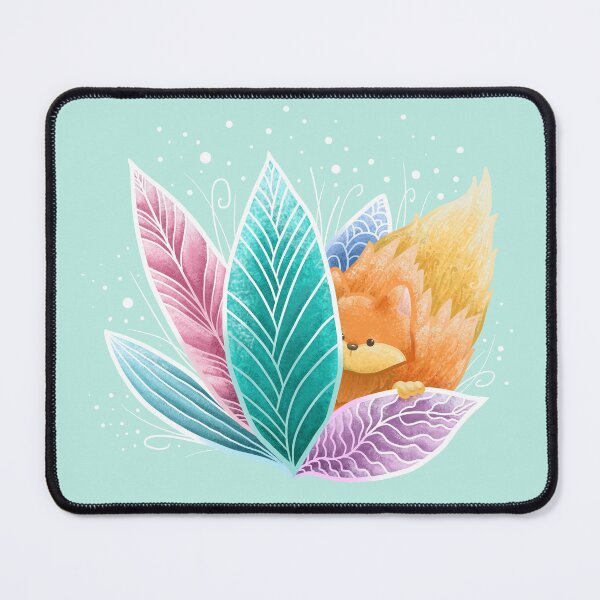 Item preview, Fox Hiding Behind Leaves designed and sold by Khotekmei.
