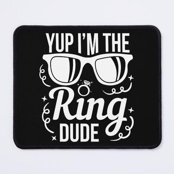 Item preview, Yup I'm The Ring Dude Funny Ring Bearer Wedding Gift designed and sold by haselshirt.