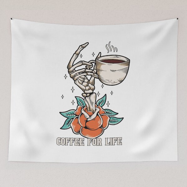 Item preview, Skull Coffee For Life designed and sold by Milkygmail.