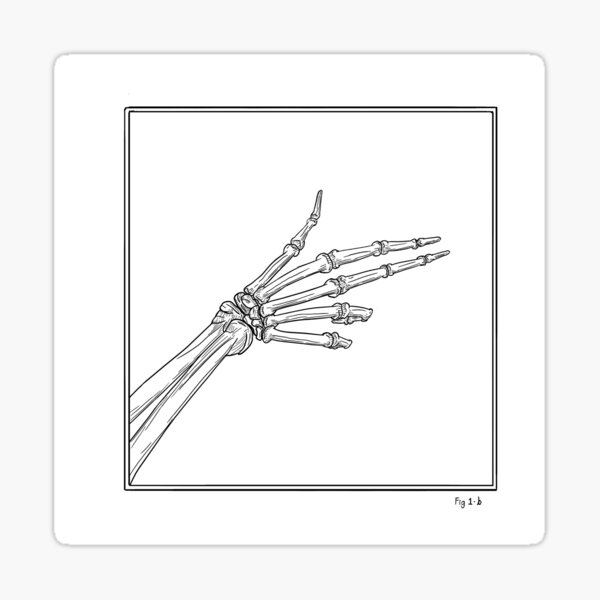 Hand Study - Fig 1-b Sticker