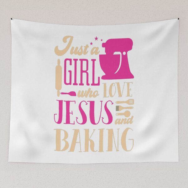 Item preview,  just a girl who love jesus and baking,  designed and sold by truewear1.