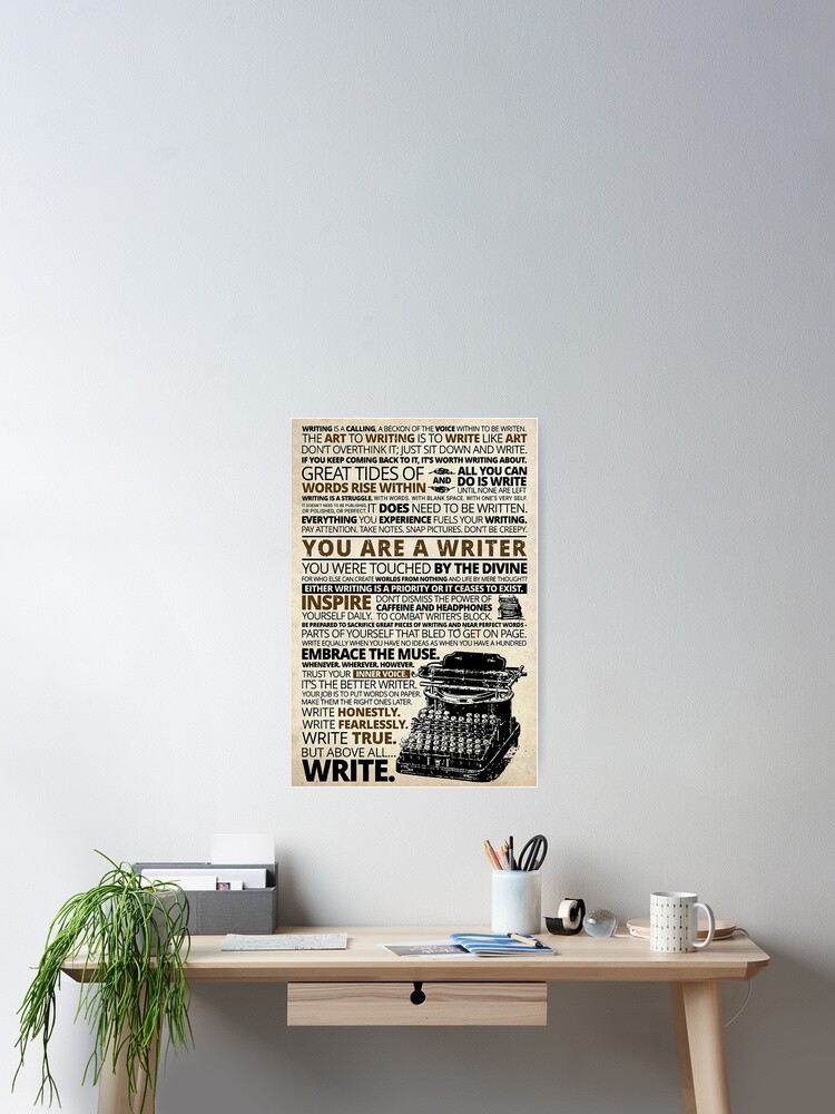 Thumbnail 2 of 3, Poster, Writing You Are A Writer designed and sold by Enroceba64.