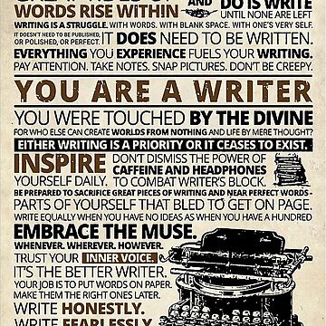 Artwork thumbnail, Writing You Are A Writer by Enroceba64