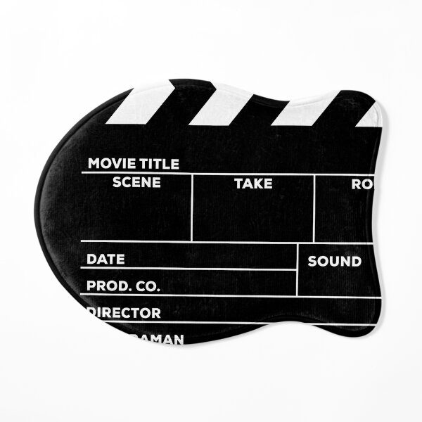 Movies Director Filmmaker Movie Slate Film Slate Clapperboard Cat Mat
