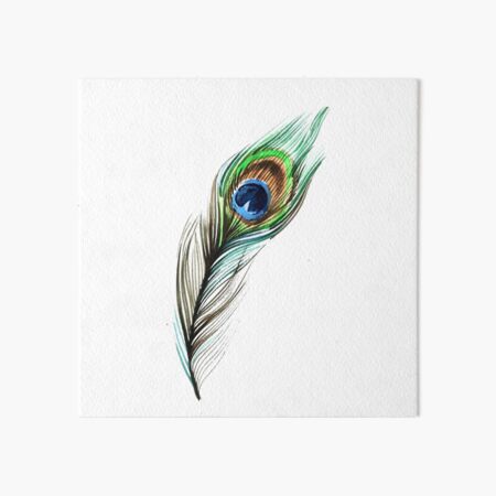 Peacock Feather, Painting by Galina Scobioala | Artmajeur