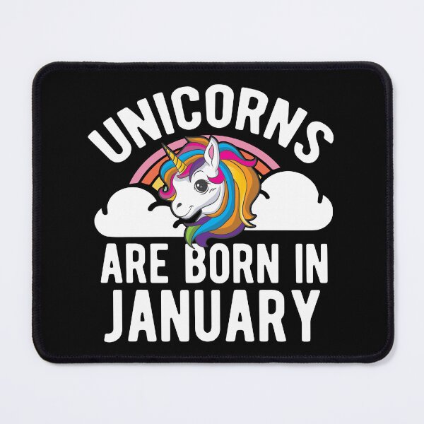 Item preview, Unicorns Are Born In January Shirt Birthday Month Gift Tee designed and sold by haselshirt.