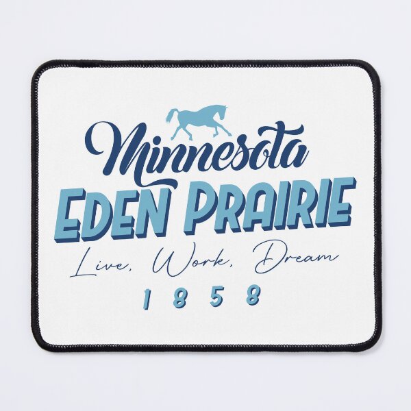 Item preview, Eden Prairie, Minnesota, USA. Lettering. Blue color designed and sold by Dmitry Sytnikov.