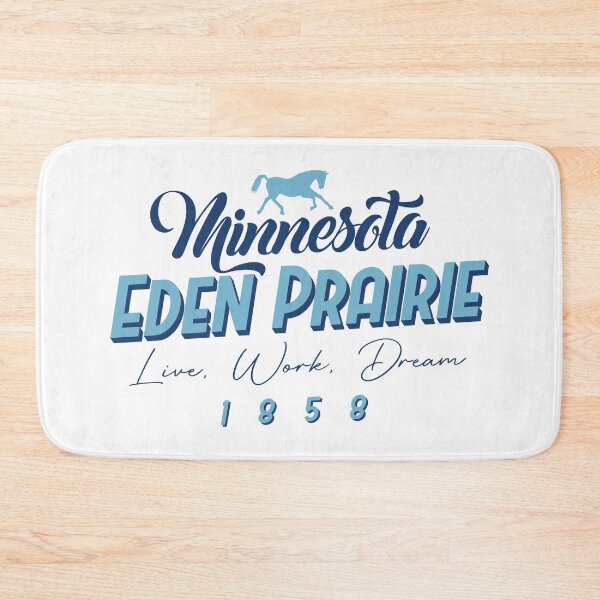 Item preview, Eden Prairie, Minnesota, USA. Lettering. Blue color designed and sold by Dmitry Sytnikov.