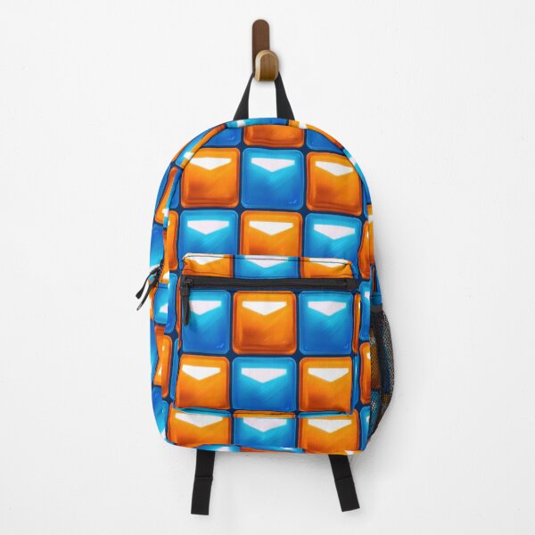 Item preview, Beat Saber Block Pattern 2022 - Azure Blue & Burnt Orange designed and sold by JessySketches.