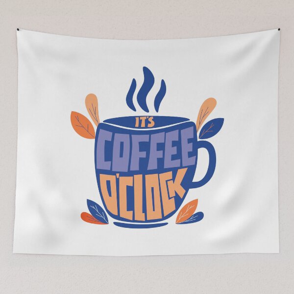 Item preview, Quote It's Coffee o'clock designed and sold by Milkygmail.
