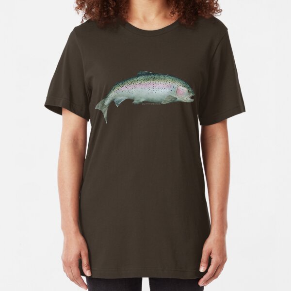 Rainbow Trout Slim Fit T-Shirt