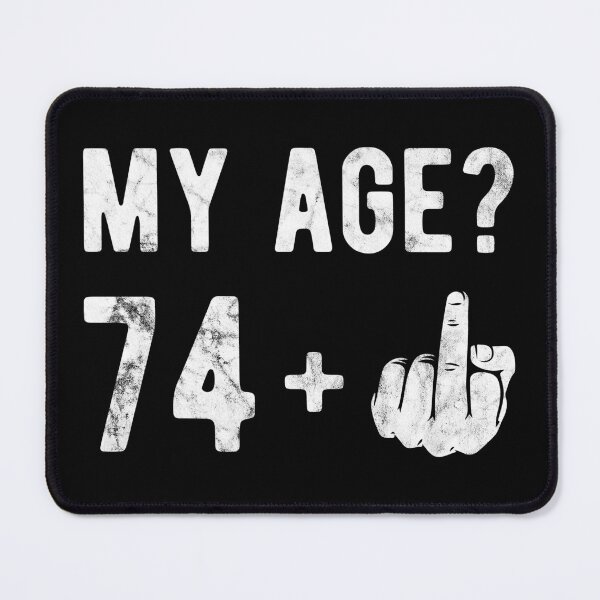 Item preview, My Age Finger 74 Birthday Gift Idea designed and sold by haselshirt.