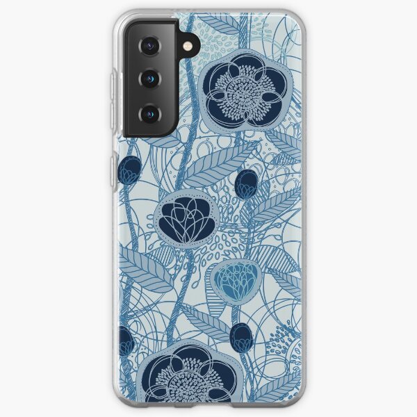 Magic Flowers - blu jeans Samsung Galaxy Soft Case