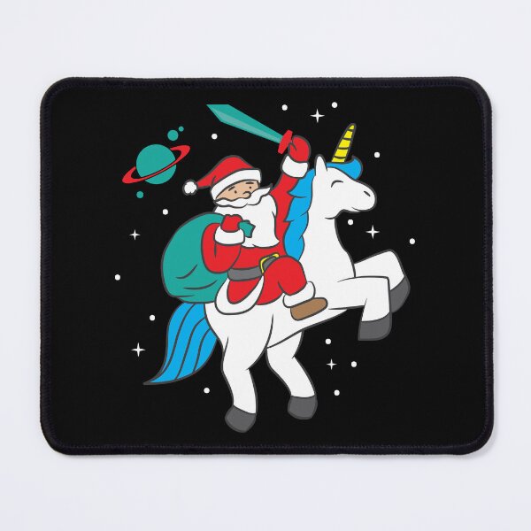 Item preview, Funny Christmas Xmas Santa Unicorn Sparkly Holiday Gift designed and sold by haselshirt.