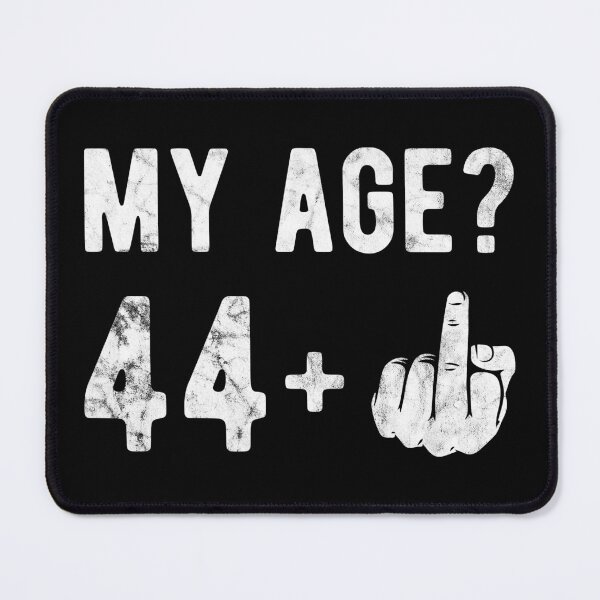 Item preview, My Age Finger 44 Birthday Gift Idea designed and sold by haselshirt.