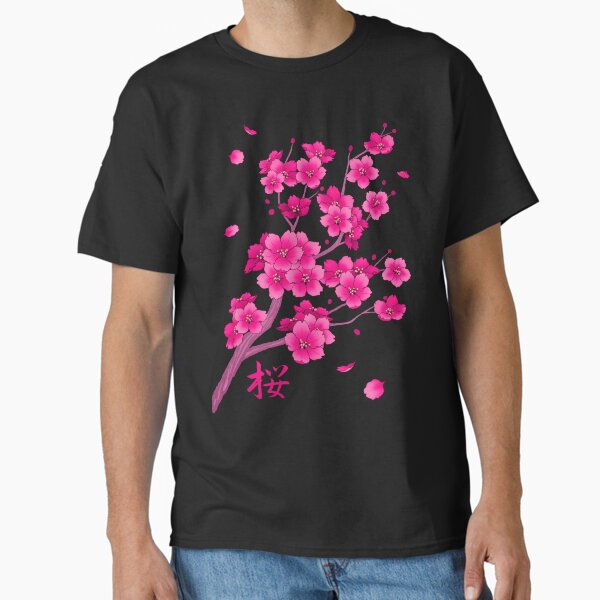 Item preview, Falling Neon Hot Pink Sakura Cherry Blossom designed and sold by arterialmotive.