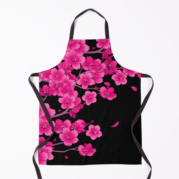 Item preview, Falling Neon Hot Pink Sakura Cherry Blossom designed and sold by arterialmotive.