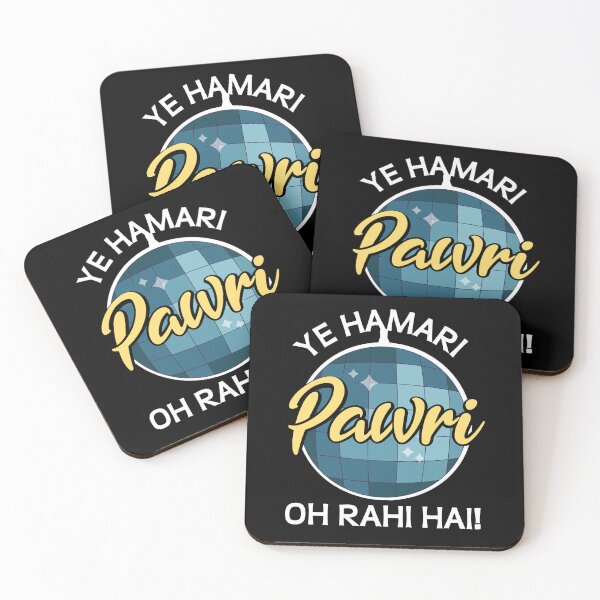 Item preview, Ye Hamari Pawri Oh rahi hai Hindi Meme Quote Party design designed and sold by alltheprints.