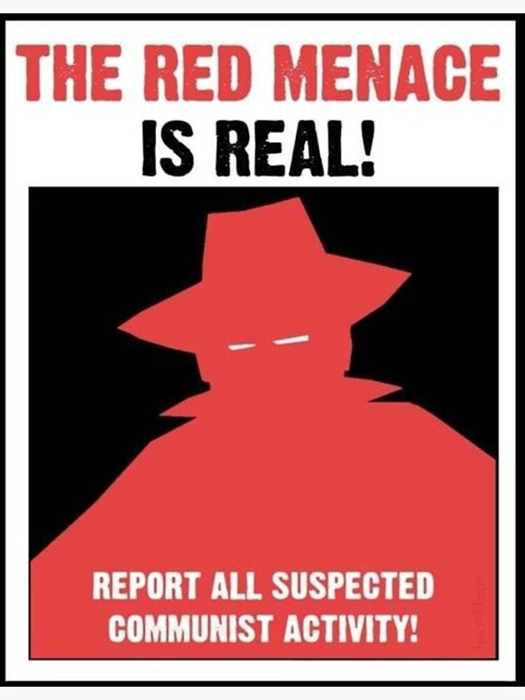 Discover The Red Menace Propaganda Premium Matte Vertical Poster