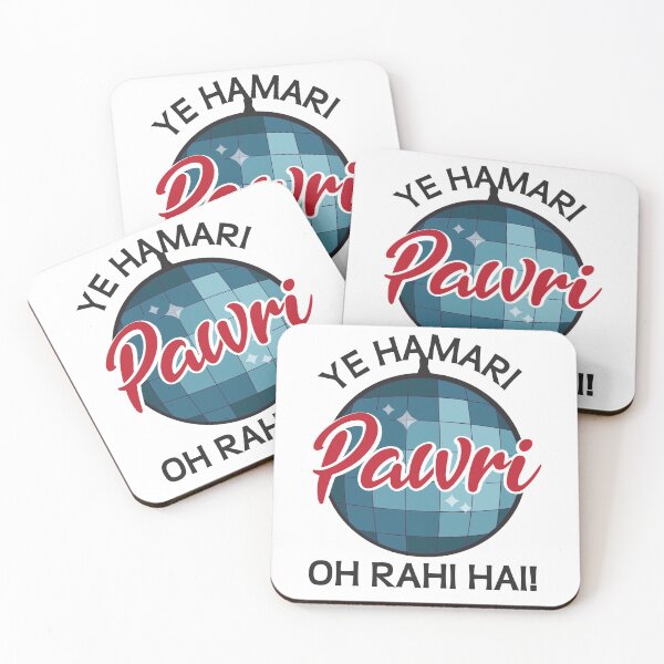 Item preview, Ye Hamari Pawri Oh rahi hai Hindi Meme Quote Party design designed and sold by alltheprints.