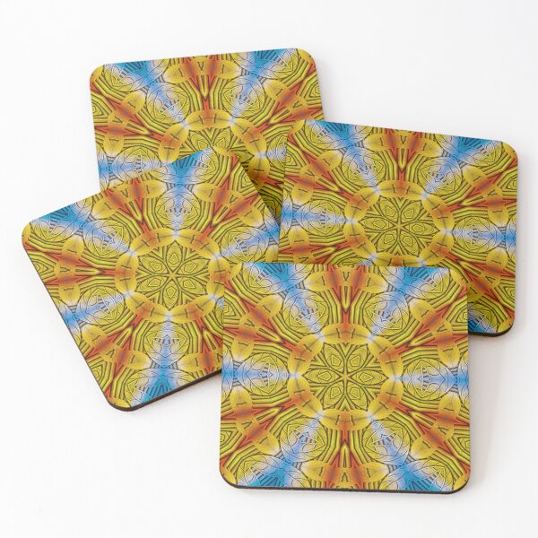 Item preview, radial inspired by nature rainbow coloured square composition design designed and sold by mister-john.