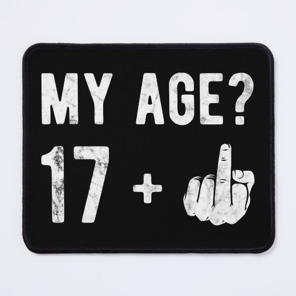 Item preview, My Age Finger 17 Birthday Gift Idea designed and sold by haselshirt.