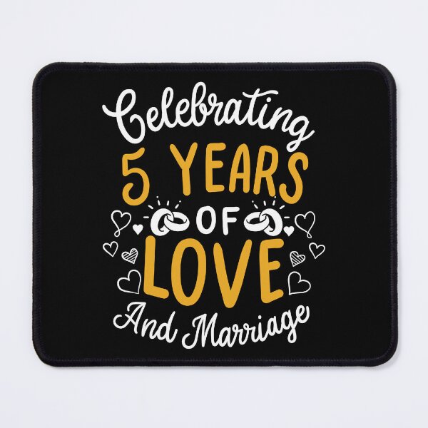 Item preview, 5th Wedding Anniversary - 5 Years Of Love And Marriage designed and sold by haselshirt.