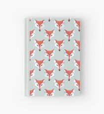 Fox Pattern on Sage Hardcover Journal
