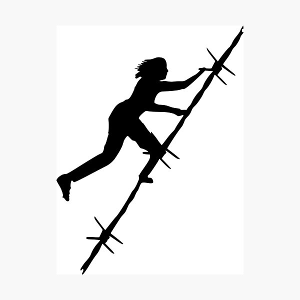 Item preview, Barb Wire Girl designed and sold by Grobie.