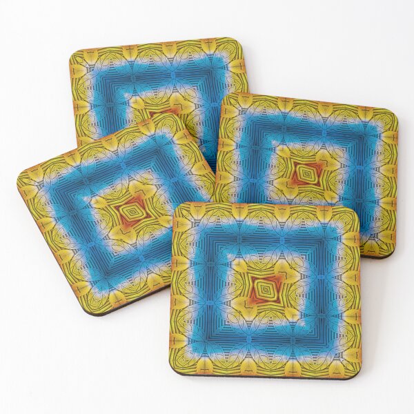 Item preview, square creative design inspired by nature rainbow coloured pattern designed and sold by mister-john.