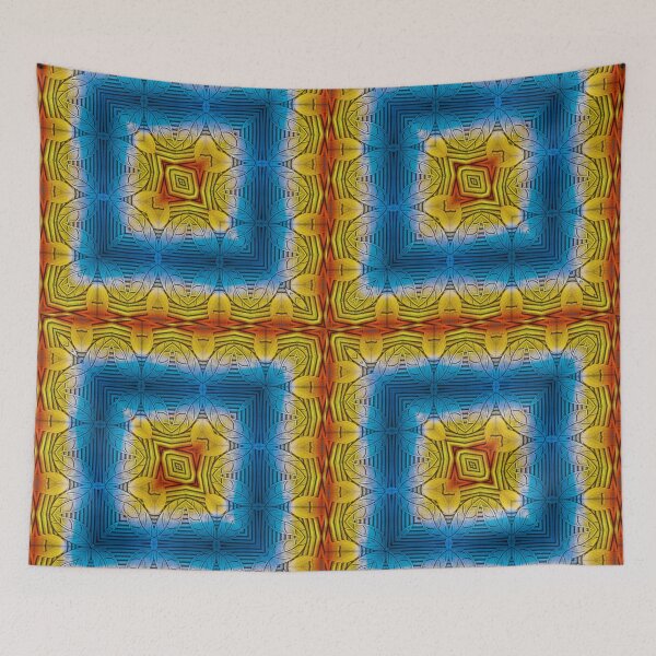 Item preview, square creative design inspired by nature rainbow coloured pattern designed and sold by mister-john.