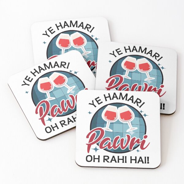 Item preview, Ye Hamari Pawri Oh rahi hai Hindi Meme Quote Party design designed and sold by alltheprints.