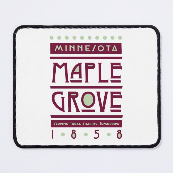Item preview, Maple Grove, Minnesota, USA. Lettering. Violet and green color designed and sold by Dmitry Sytnikov.
