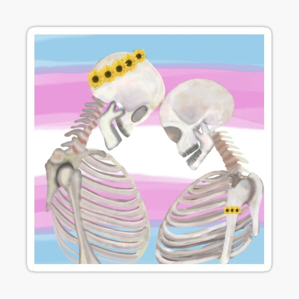 Smothered in Hugs Skeletons | Sticker