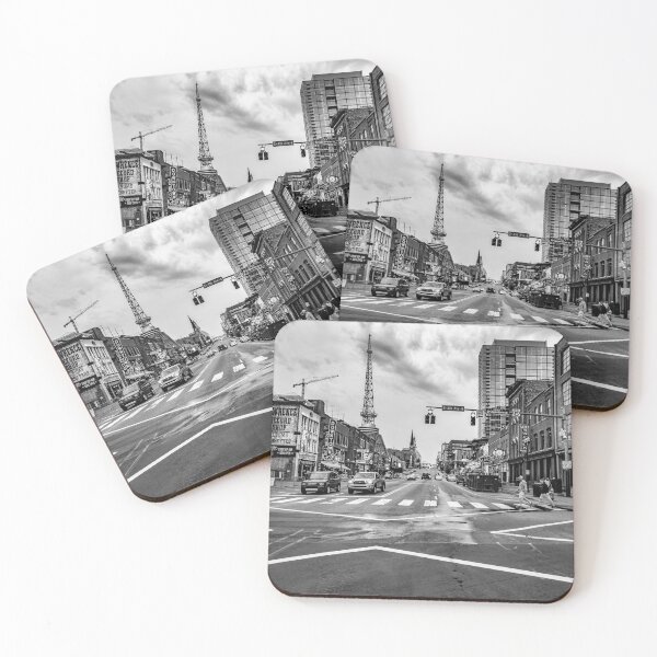 Item preview, Copy of Black and White Nashville Tennessee Broadway Intersection designed and sold by DaveFilm.