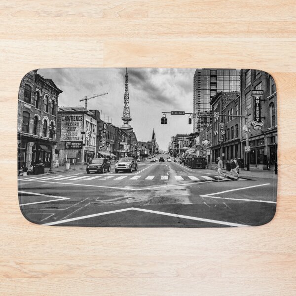 Item preview, Copy of Black and White Nashville Tennessee Broadway Intersection designed and sold by DaveFilm.