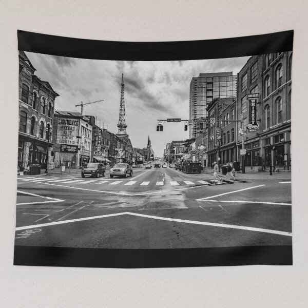 Item preview, Copy of Black and White Nashville Tennessee Broadway Intersection designed and sold by DaveFilm.