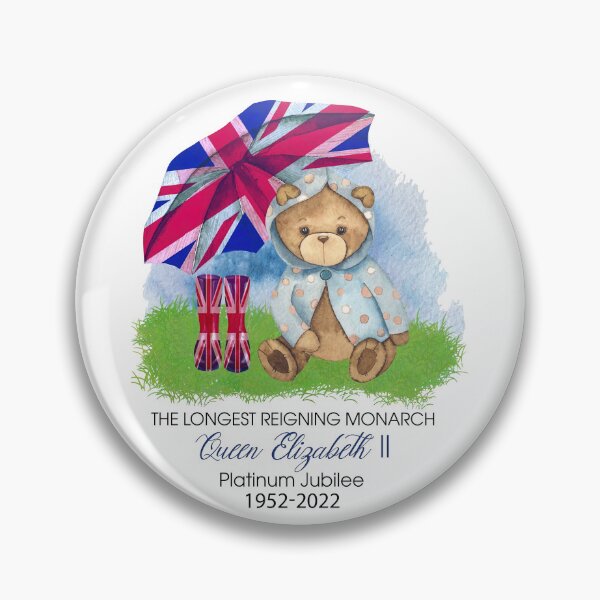 Item preview, Platinum Jubilee Bear With Union Jack Umbrella Digital  designed and sold by ElainaNienow.