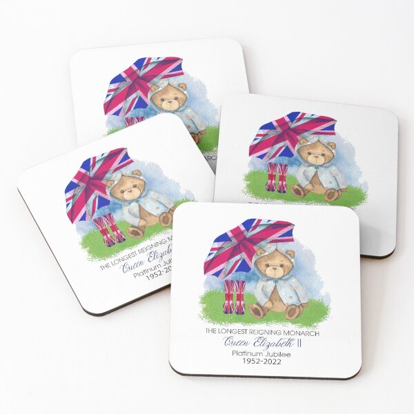 Item preview, Platinum Jubilee Bear With Union Jack Umbrella Digital  designed and sold by ElainaNienow.