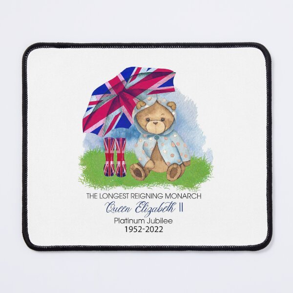 Item preview, Platinum Jubilee Bear With Union Jack Umbrella Digital designed and sold by ElainaNienow.