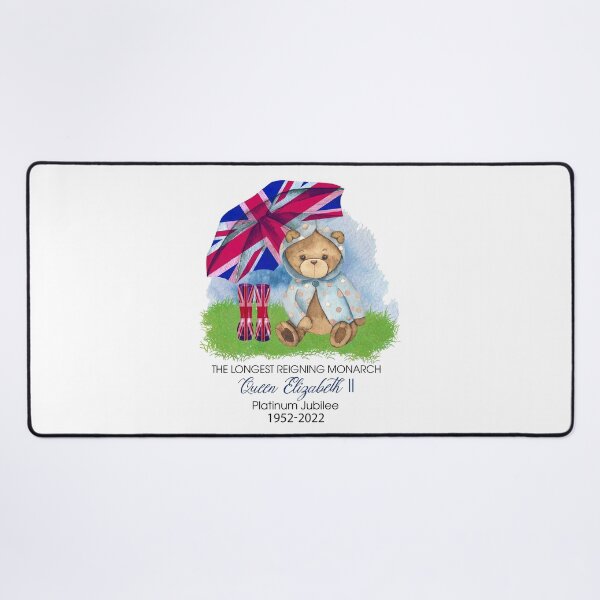 Item preview, Platinum Jubilee Bear With Union Jack Umbrella Digital designed and sold by ElainaNienow.