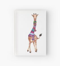 Cuaderno de tapa dura Exterior frío - Ilustración linda jirafa