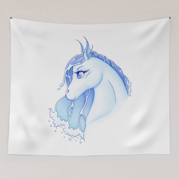 Item preview, Nadi hippocamp - spirit of water (white bg vrs.) designed and sold by SilveryDreams.