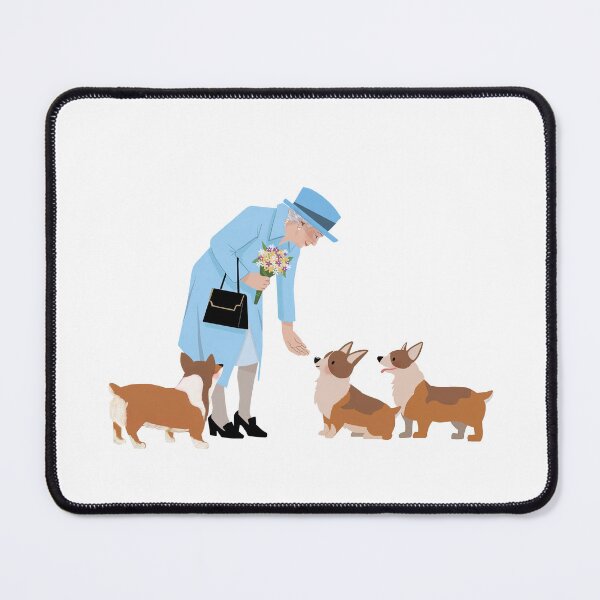 Item preview, Queen and her corgis designed and sold by ElainaNienow.