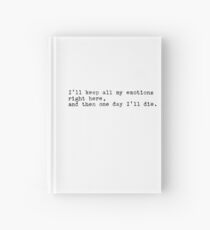 John Mulaney Emotions Quote Hardcover Journal