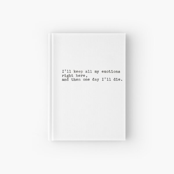 John Mulaney Emotions Quote Hardcover Journal
