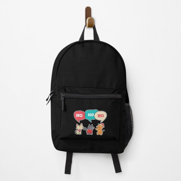 Artikelvorschau, Funny Cute Christmas Cat Ho Ho Ho Xmas Holiday Kitty Meow Gift entworfen und verkauft von haselshirt.