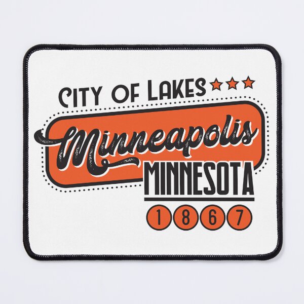 Item preview, Minneapolis, Minnesota, USA. Lettering. Orange color designed and sold by Dmitry Sytnikov.